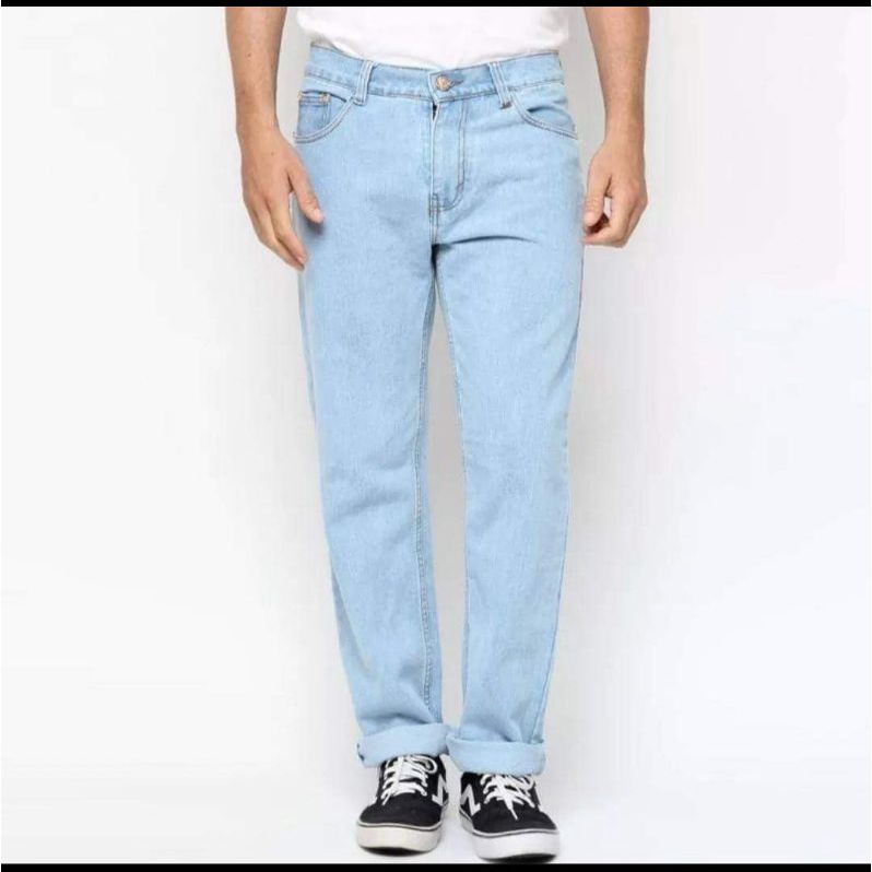 CELANA PANJANG PRIA STANDAR JEANS REGULAR PREMIUM