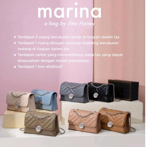 Marina Bag || Tas Selempang Jims Honey ( Free Box )