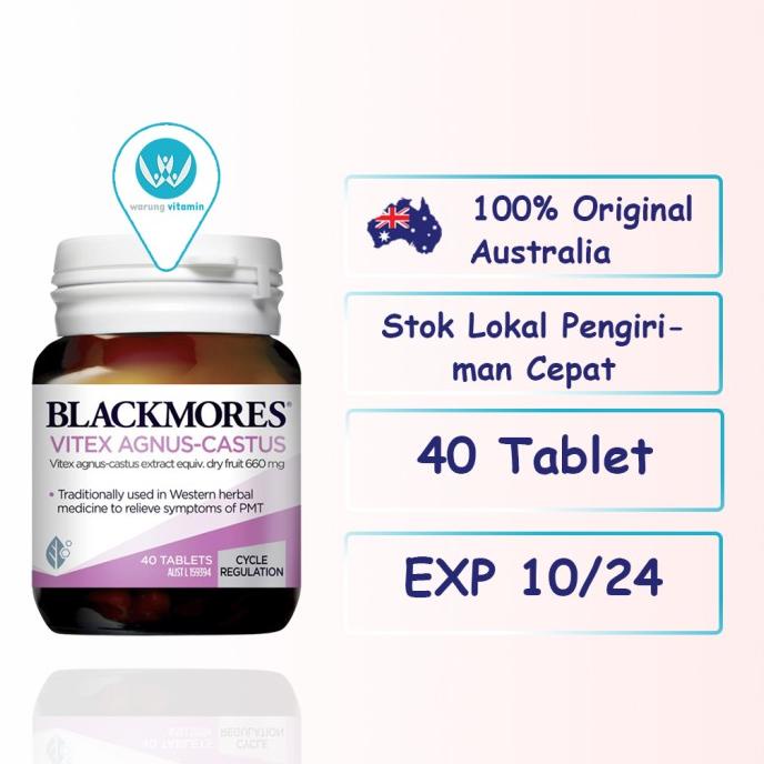 Blackmores Vitex Agnus Castus 40 Tablet Lancar Menstruasi