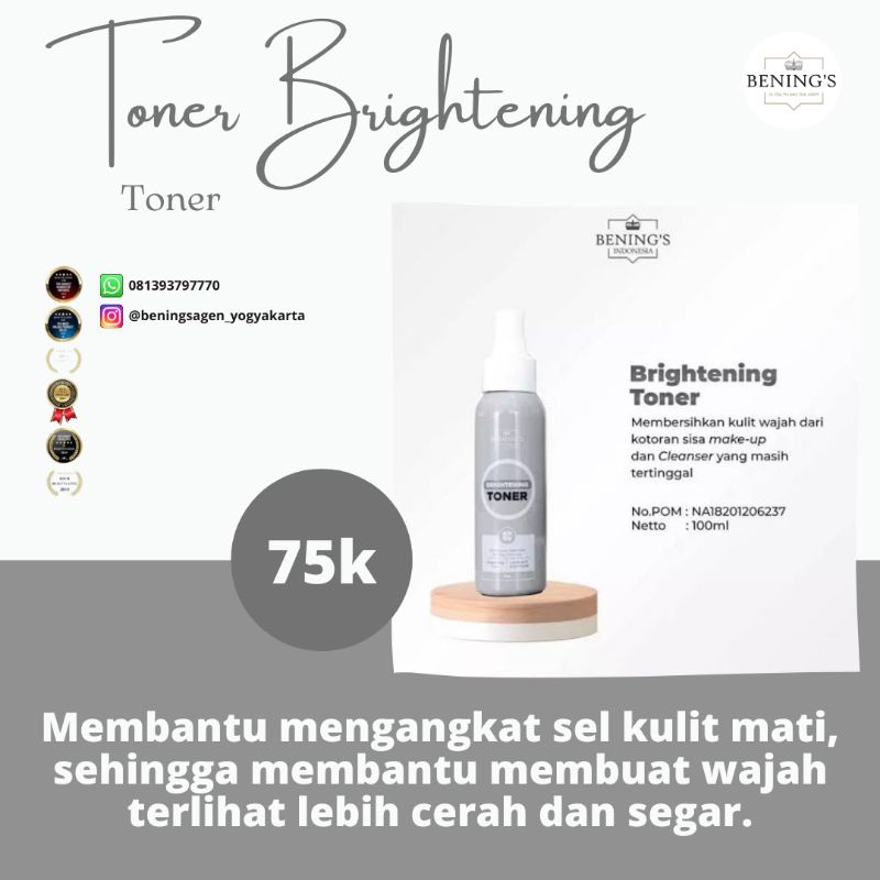Toner Benings / Benings Toner / Toner / Dr.Okky Pratama / Benings