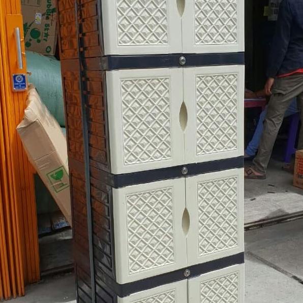 

PROMO LEMARI PAKAIAN PLASTIK 3D SUSUN 4 stock ready