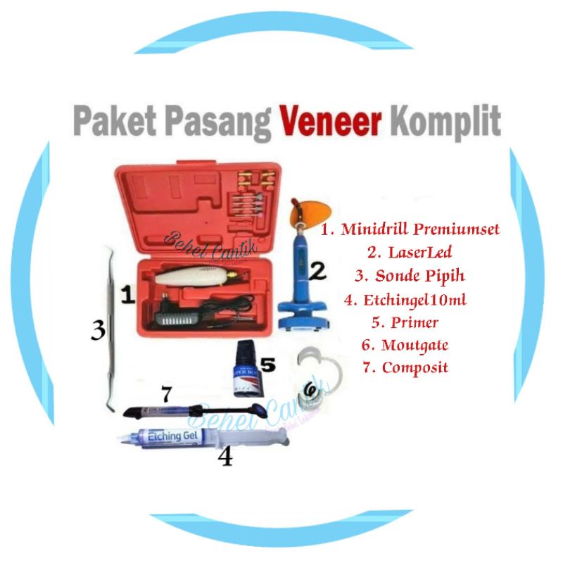 Paket veneer gigi lengkap | Direct Venner Shade Natural White