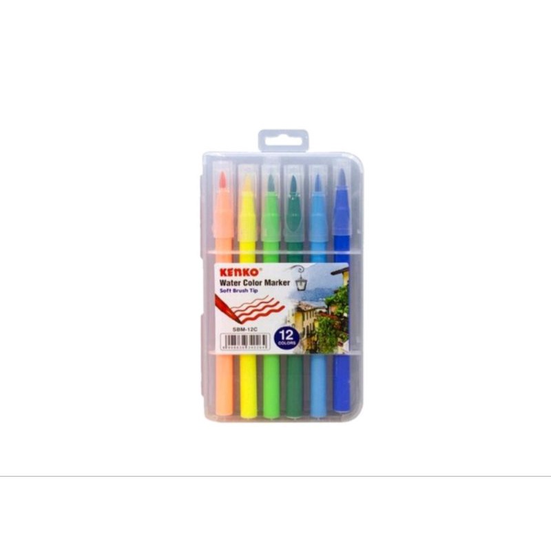 

BRUSH WATER COLOR MARKER KENKON 12 WARNA