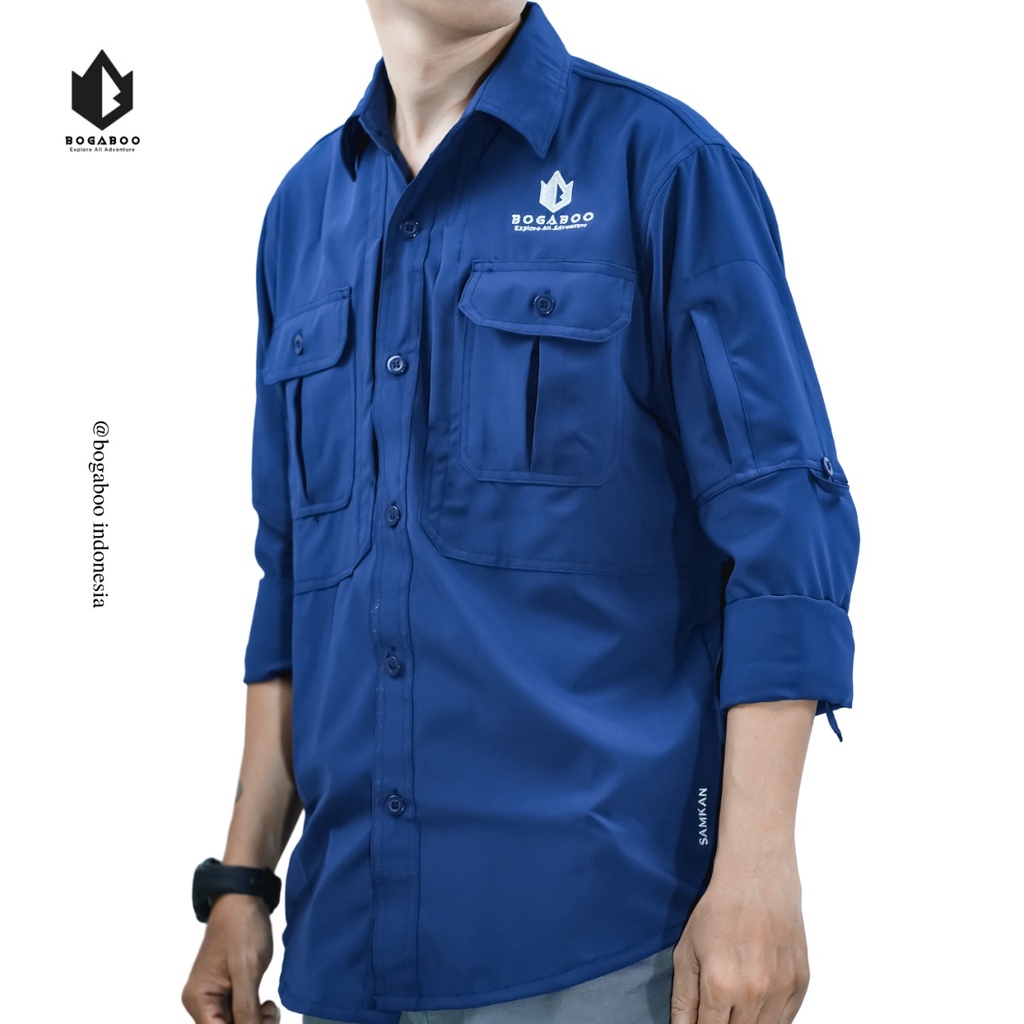 KEMEJA PDL Lapangan BOGABOO seri SAMKAN - Kemeja Tactical Lengan Panjang Pria  - Kemeja PDL Lapangan Outdoor Gunung Survival Camping - kemeja BOGABOO