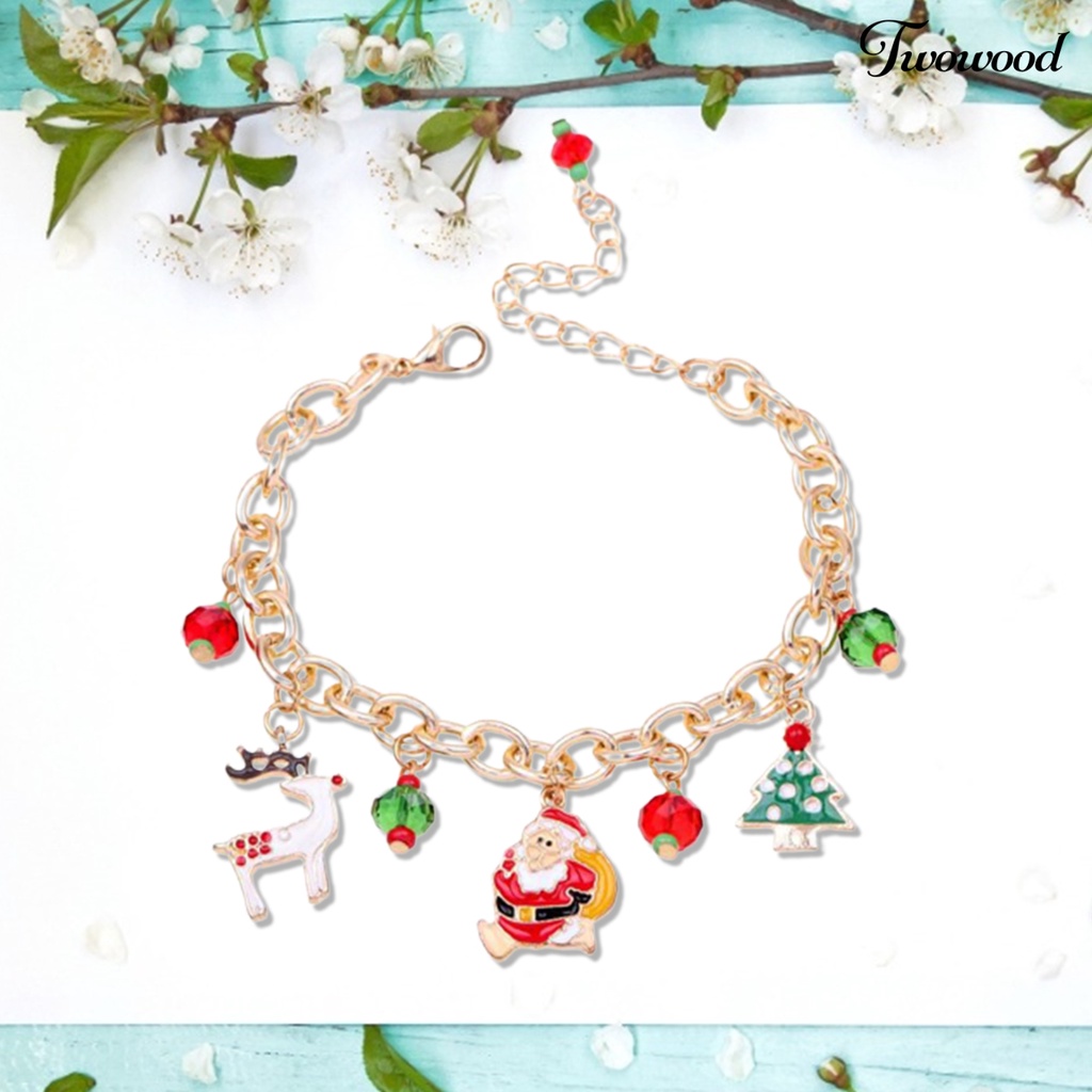 Gelang Rantai Desain Santa Clause Untuk Natal