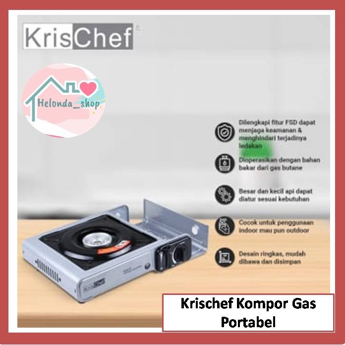 37. Kompor Gas Portable Krischef dengan Case