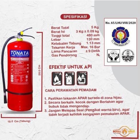 APAR 3 Kg / Alat Pemadam Api 3 Kg