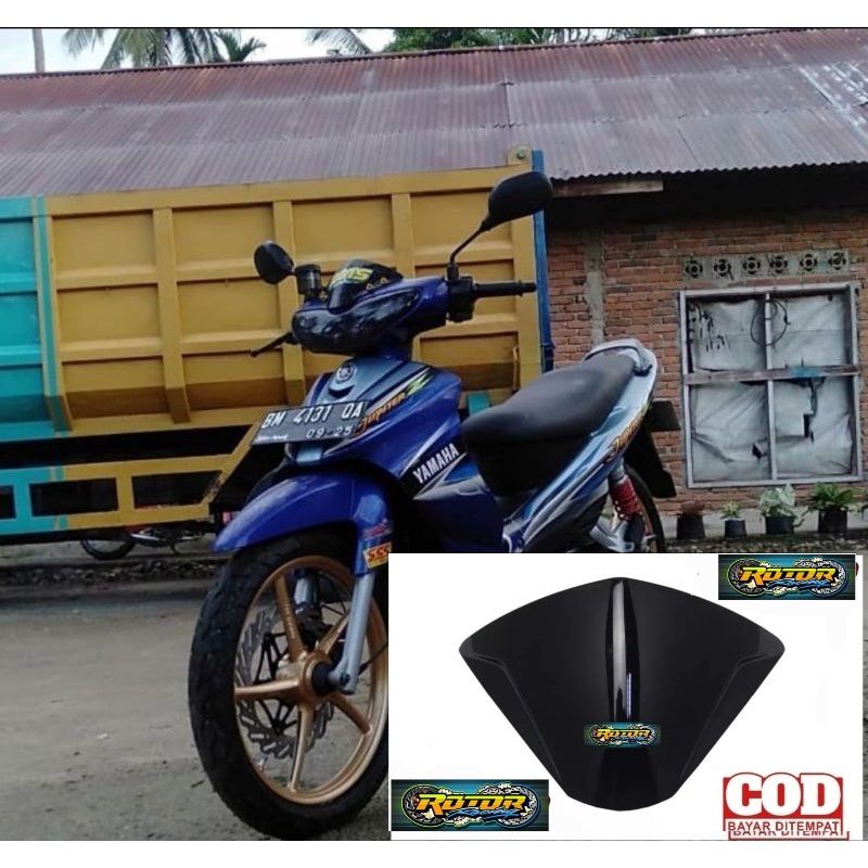 Visor jupiter z lama jupiter z burhan bahan tebal variasi plus double tape