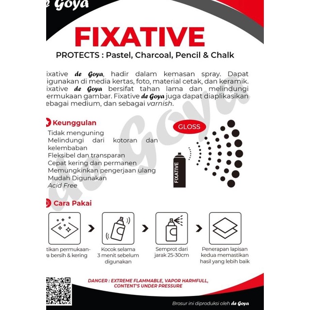 

De goya fixative workable spray 400ml
