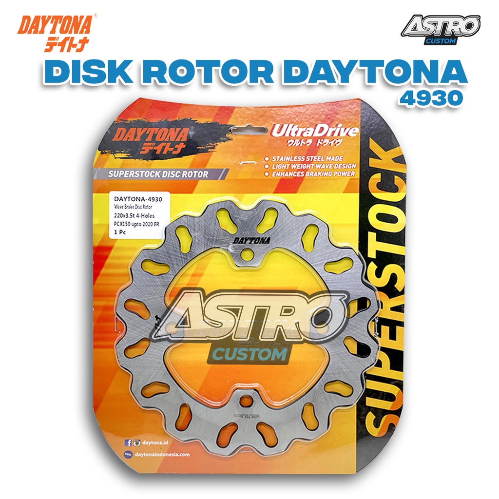 Piringan Cakram Depan PCX 150 LOKAL Disc Rotor Daytona Wave Style Piringan Disk Brake Rem Cakram CVT