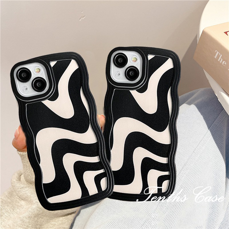 Compatible For IPhone 14 13 12 11 Pro Max X XR Xs Max 8 7 6 6s Plus SE 2020 Soft Case Bening Desain Twill Untuk