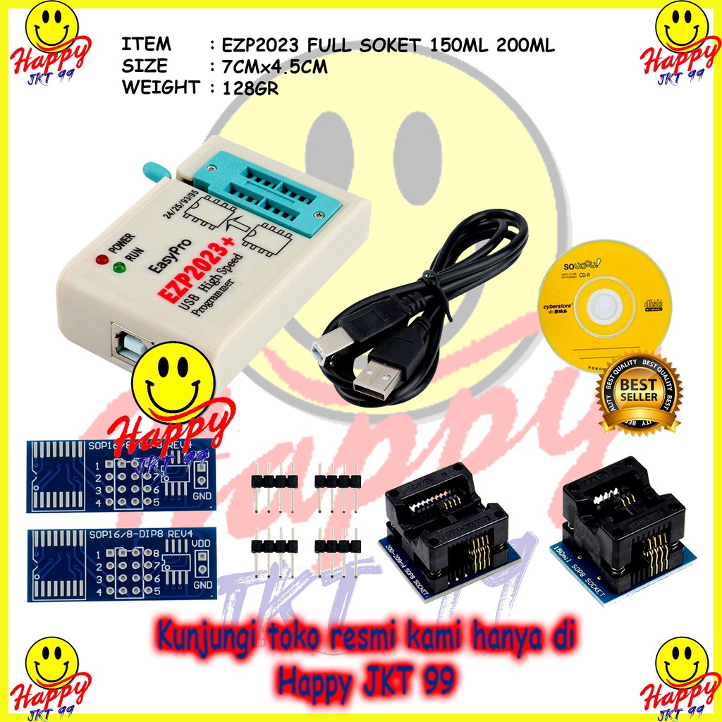 [ HAPPY JKT 99 ] ALAT FLASH BIOS PROGRAMMER EZP2023+ EZP2023 EZP 2023+ 2023 ORIGINAL