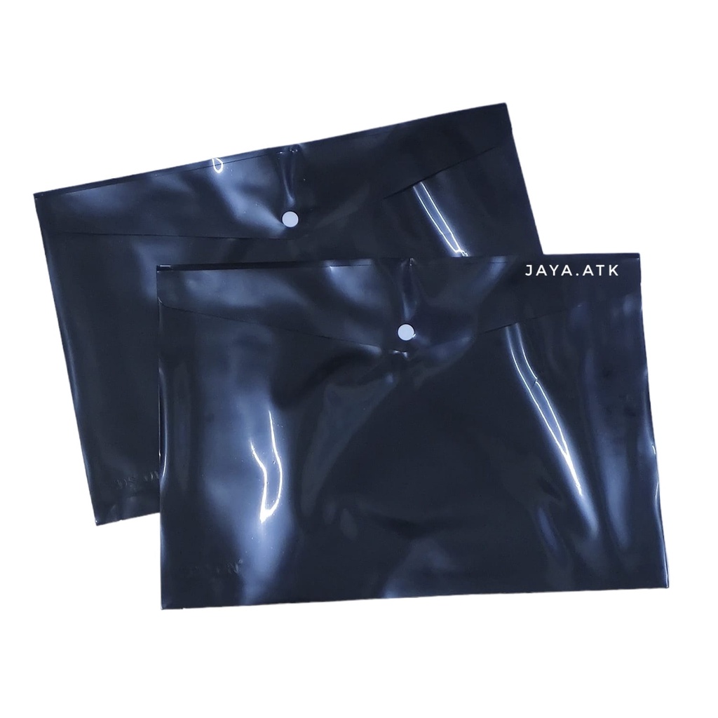 

MAP KANCING PLASTIK FOLIO F4 HITAM TEBAL DOKUMEN BAG ENVELOPE ARSIP