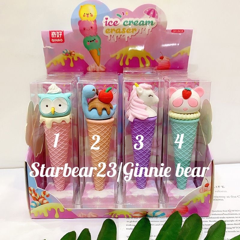 

penghapus rakitan motif ice cream cone