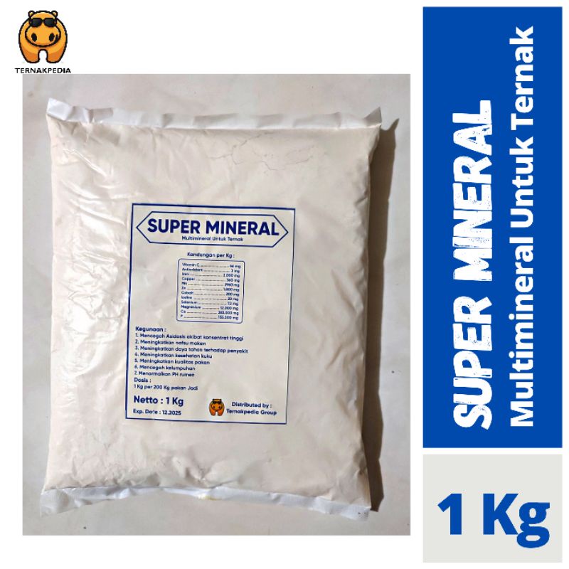Super Mineral 1 kg - Super Mineral Premix Sapi - Premix Kambing - Mineral Kambing  - Mineral Ternak