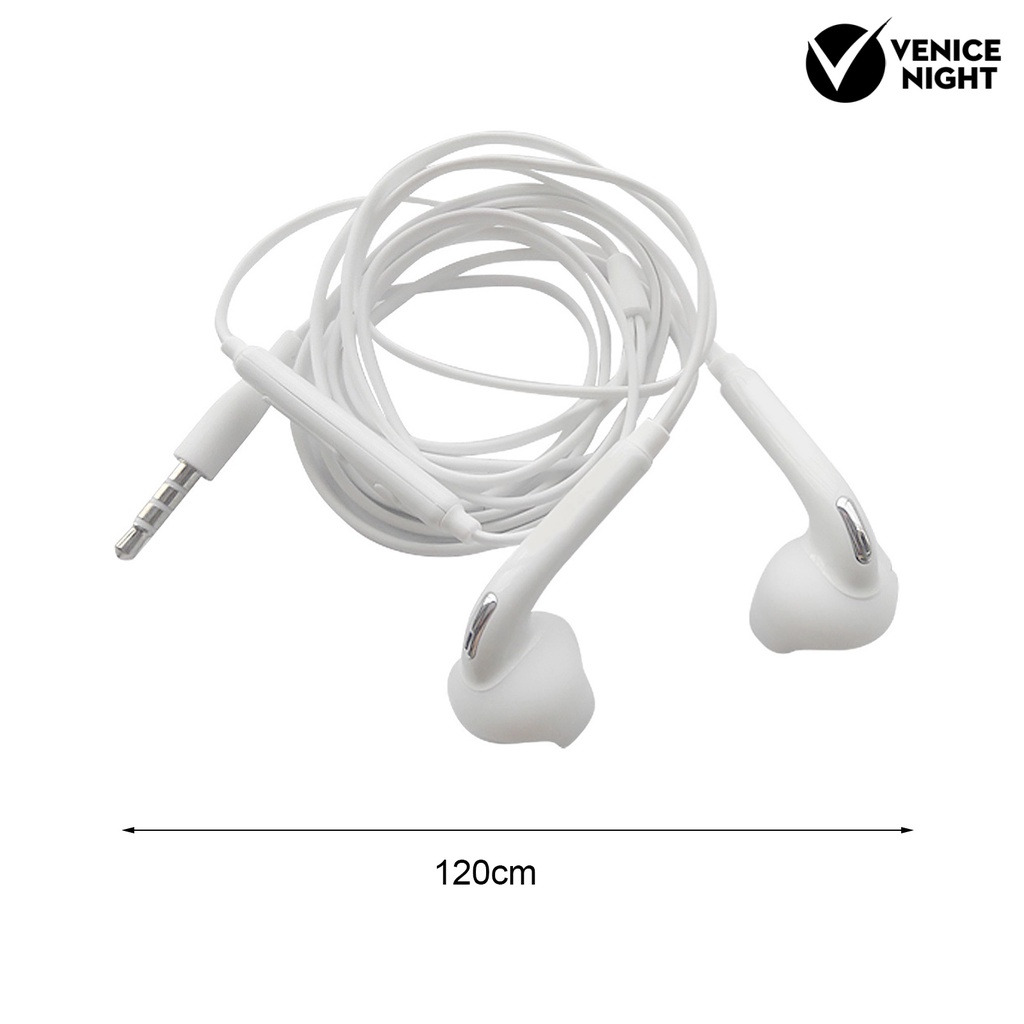 (VNEP) (Berkabel) Samsung Galaxy S6 Edge S7 3.5mm Earphone Kontrol Volume In-Ear dengan Mikrofon