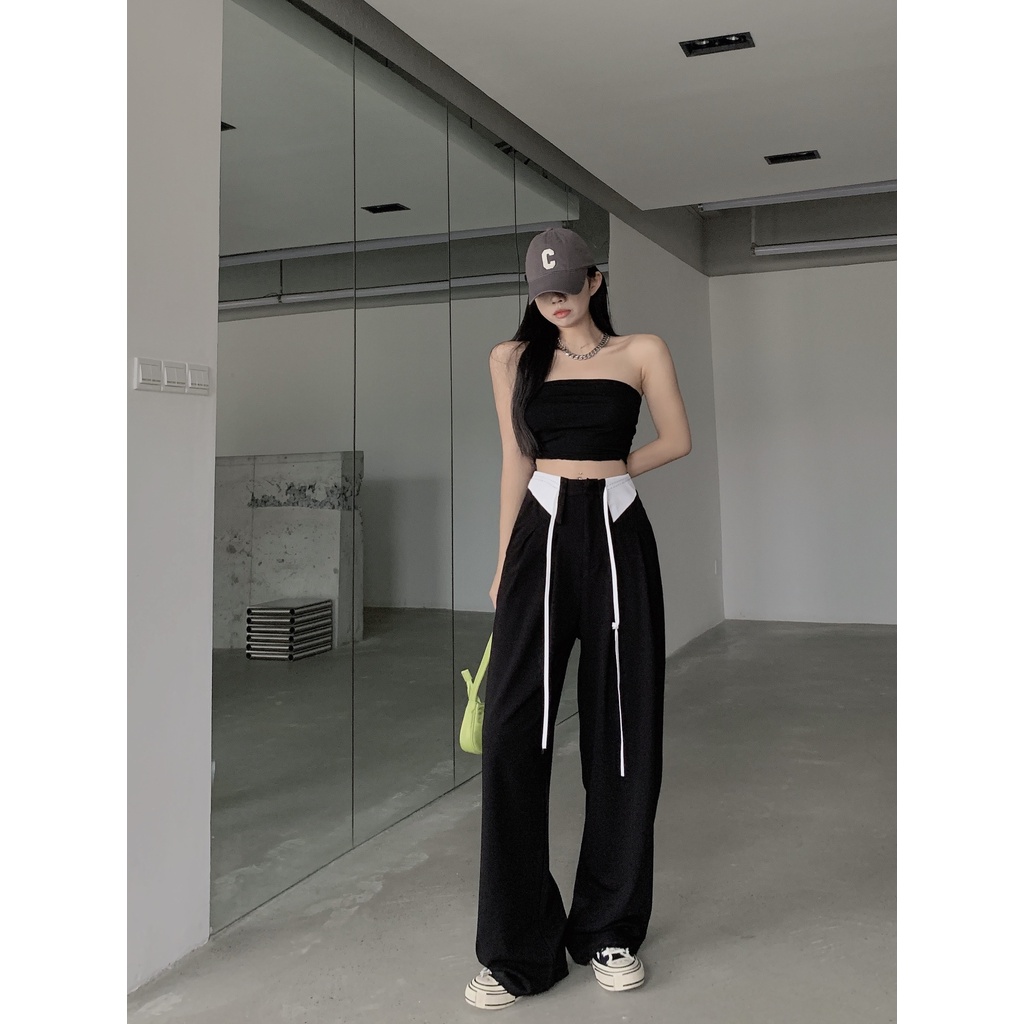 Korean Style Celana Kulot Wanita Terbaru Kekinian celana kulot wanita panjang import Loose Highwaist Pants