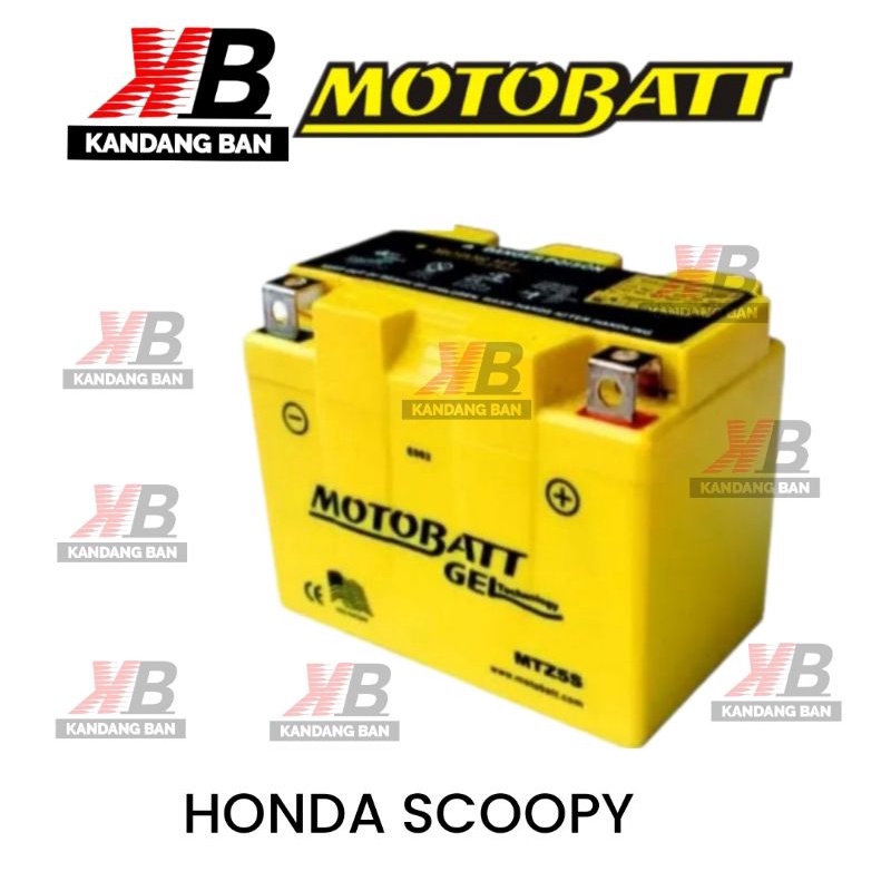 AKI KERING MOTOBATT GEL TYPE MTZ5S UNTUK HONDA SCOOPY