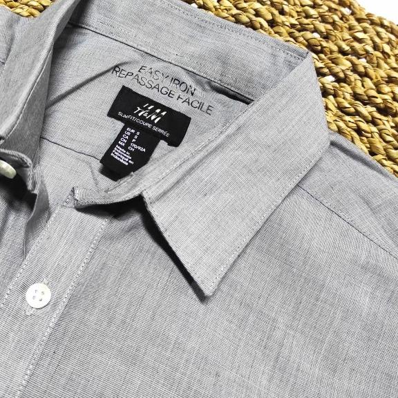 H&M slimfit EasyIron Formal kemeja - Marron, XS