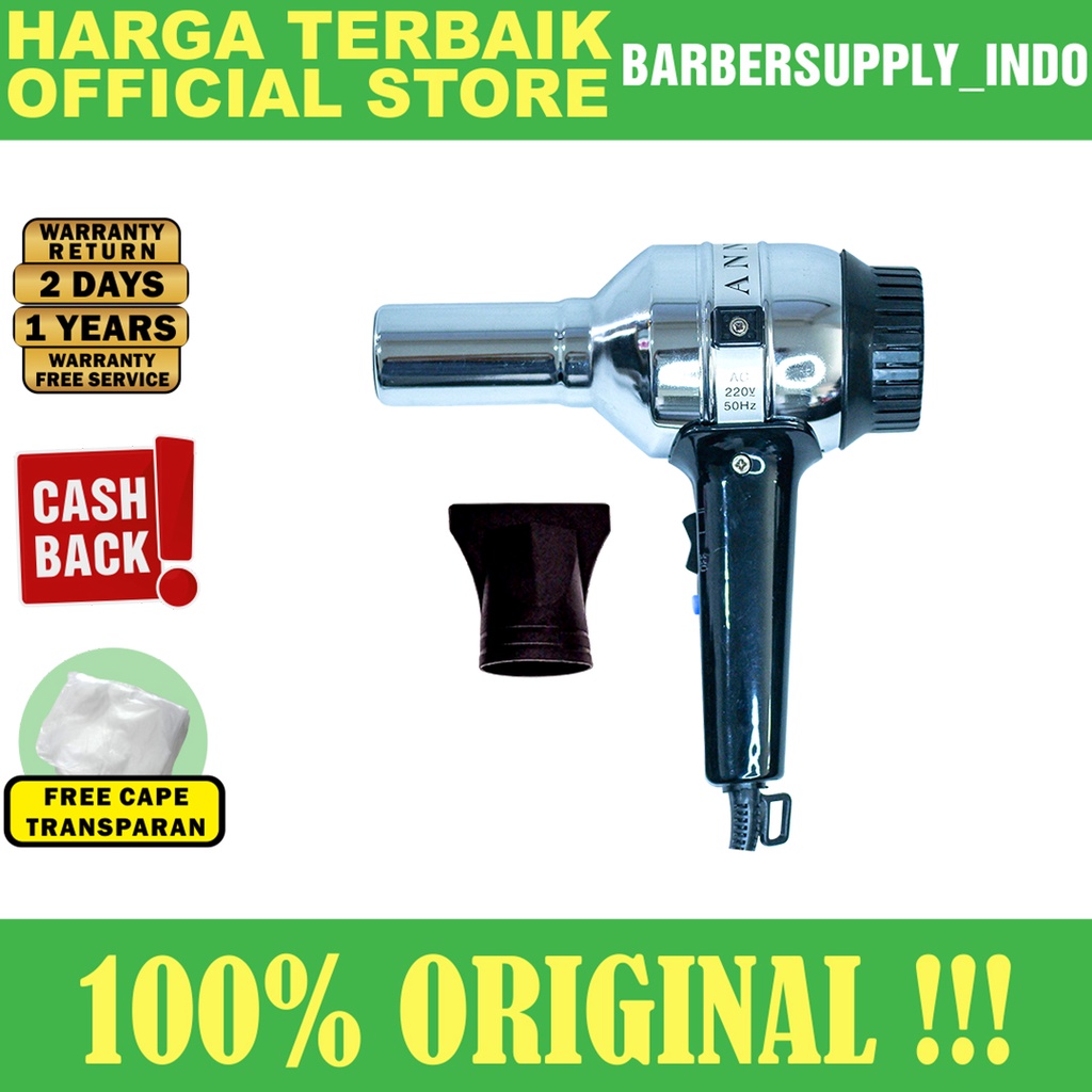 HAIR DRYER SUNSHINE PENGERING RAMBUT 1000 WATT BARBER SALON