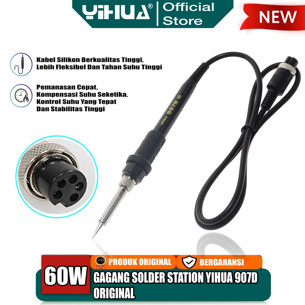 Yihua 907D Gagang Solder Station 5 Pin Core Yihua 936A 937D+ Soldering Original - Gagang Solder