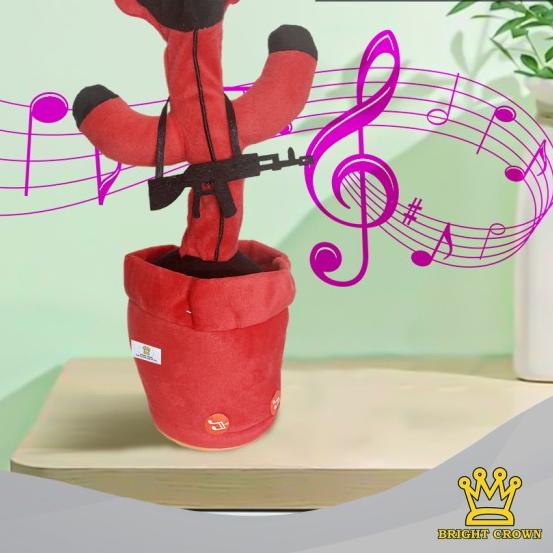 Bright Crown Boneka Squid Game Kaktus Joget Charger USB Cactus Dancing - Squid Game, Segitiga