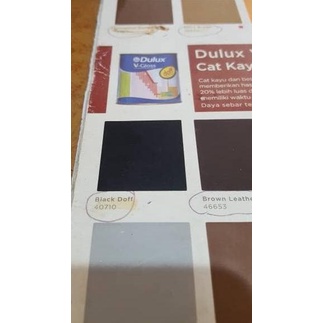 Dulux V-gloss cat besi dan kayu Black Doff