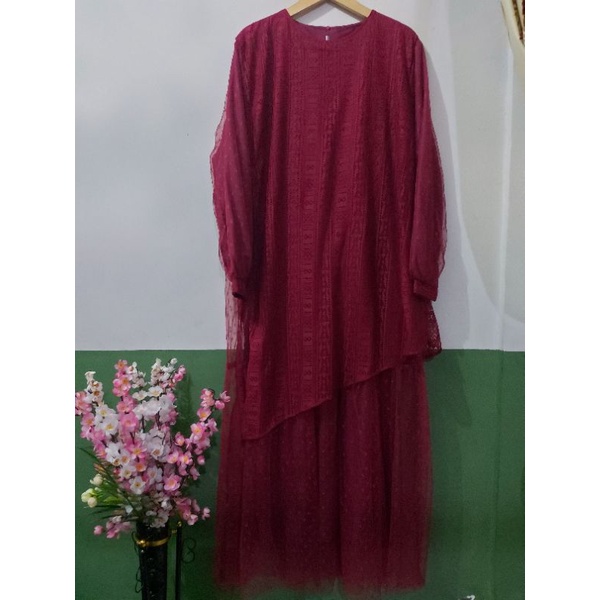 gamis brukat tutu JUMBO brans butik