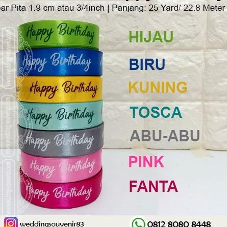 

Pita Happy Birthday - Biru