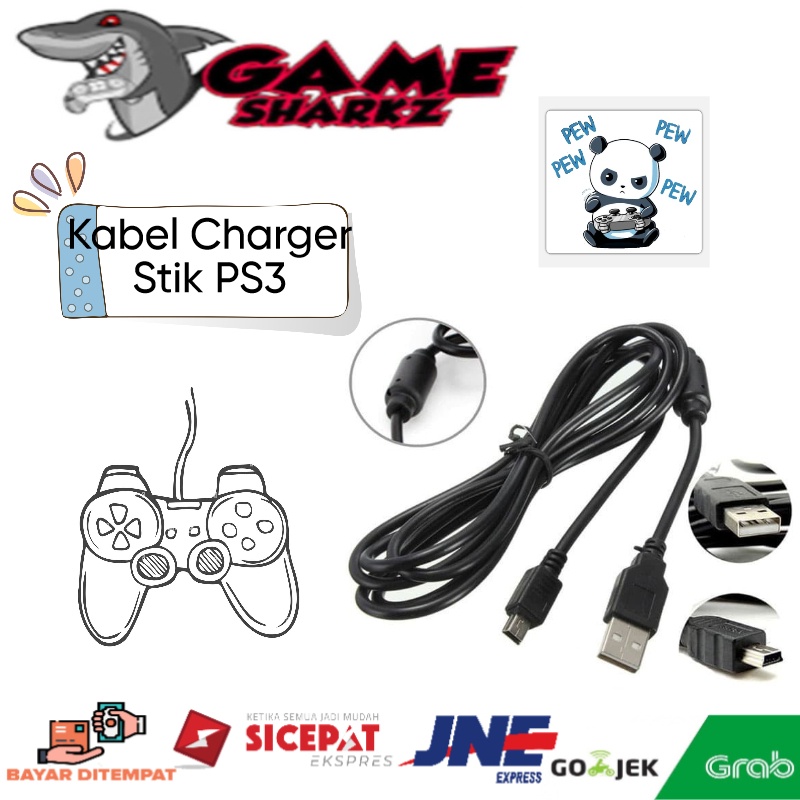 Kabel Charger Stik Stick PS3 - Kabel Mini USB