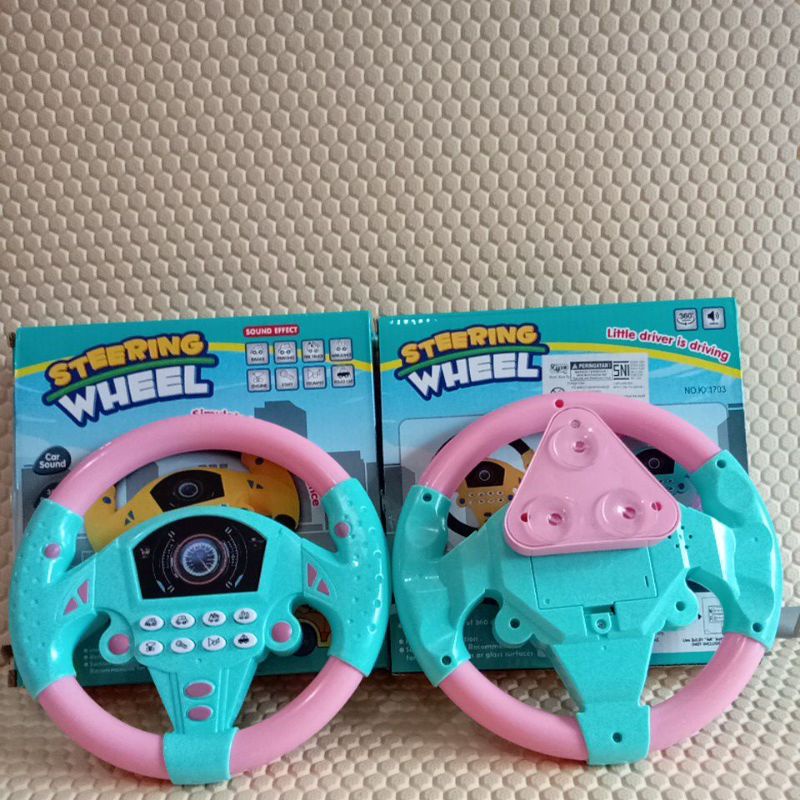 mainan anak steering wheel little driver is driving KX1703