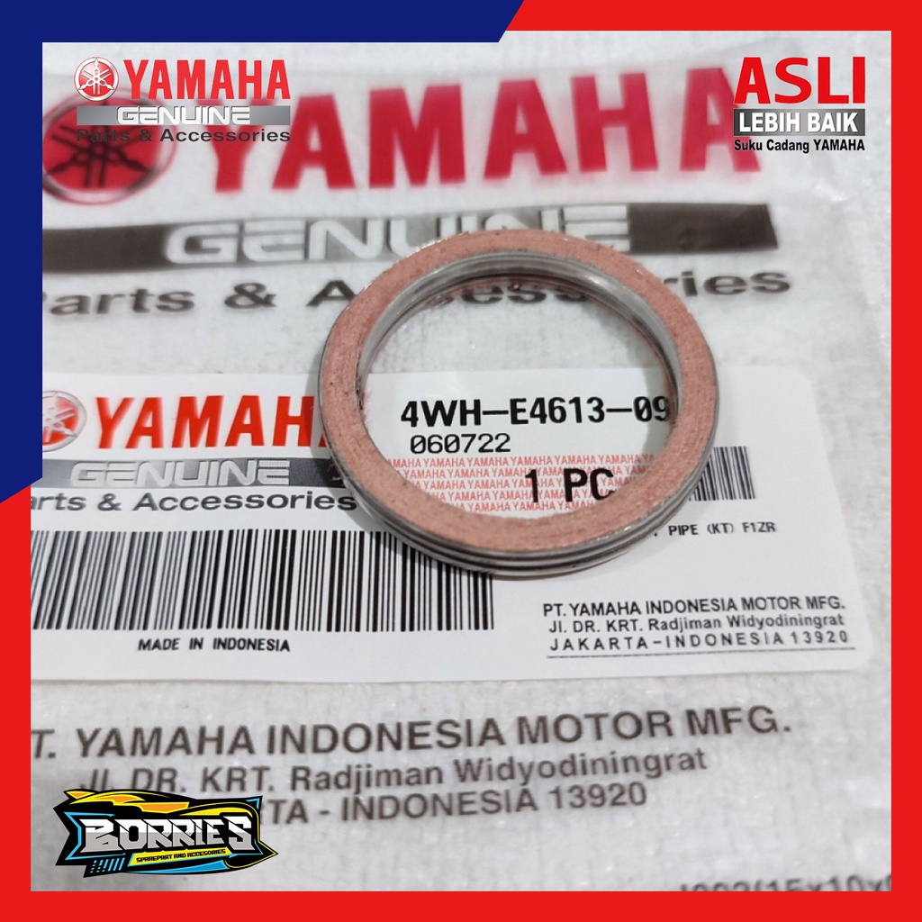 Packing Paking Asbes Gasket Knalpot Atas Yamaha F1ZR FIZR F1Z FIZ R Force 1 F1 Original 4WH-E4613-09