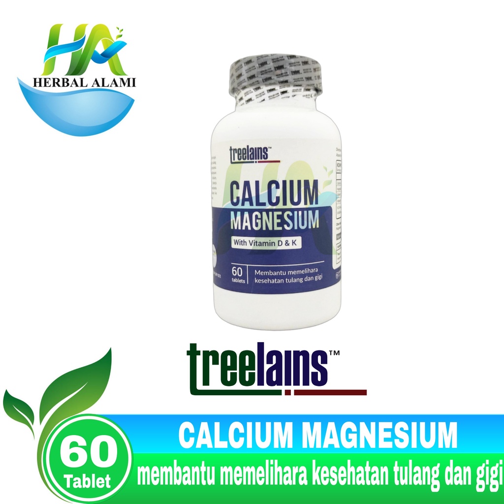 Treelains Calcium Magnesium Vitamin D3 &amp;K - Suplemen Kesehatan Tulang