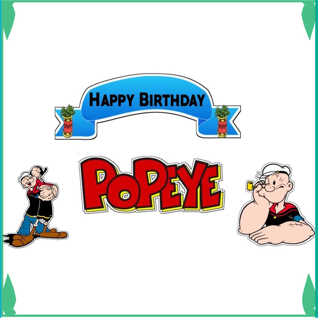 

TOPER KUE TOPPER CAKE ULANG TAHUN / HIASAN KUE POPEYE FADHILSOUVENIR