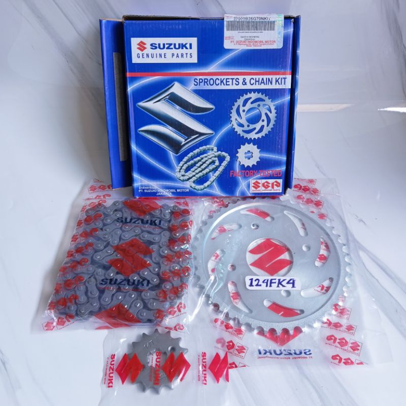 Gir Set Plus Rantai Suzuki Satria Fu 150 New ORI SGP