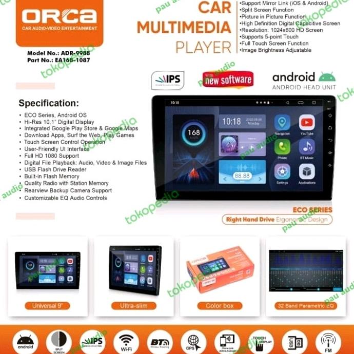 Head Unit Android 9 Inch Orca