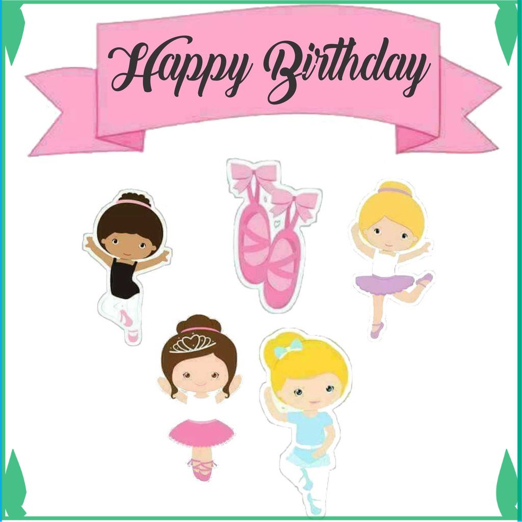 

TOPER KUE TOPPER CAKE ULANG TAHUN / HIASAN KUE BALLERINA FADHILSOUVENIR