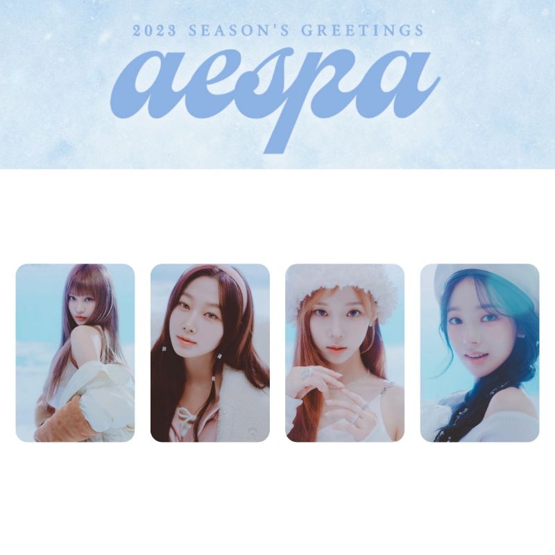photocard aespa season greeting 2023