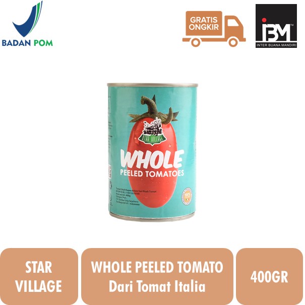 

Star Village Whole Peeled Tomato / Tomat Utuh 400GR