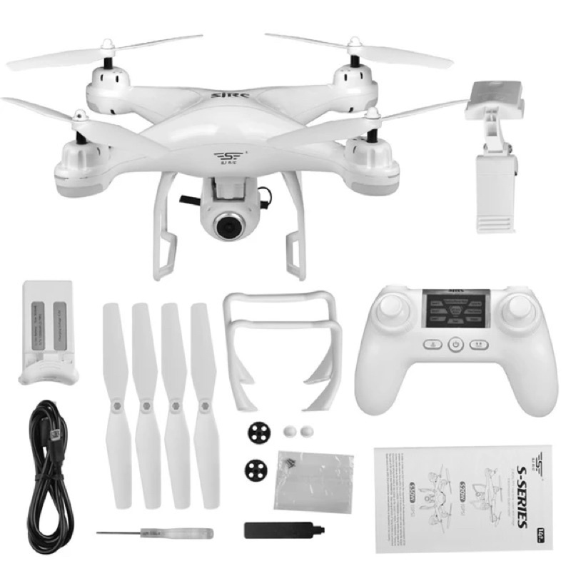 MURAH DRONE SJRC S20W GPS WIFI CAMERA HD HASIL JERNIH TERBANG STABIL LENGKAP SIAP TERBANG