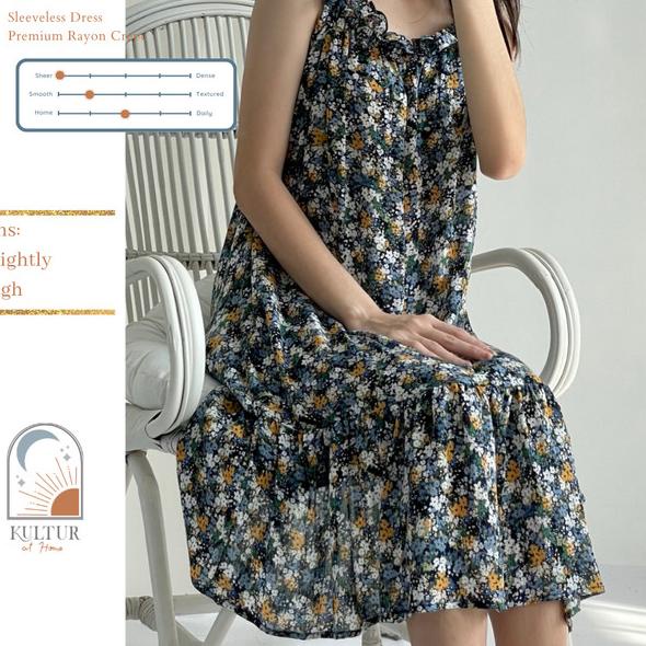 Kultur at Home - Night Dress - Daster Rumah Baju Hamil Rayon Katun - Livvy, XL/XXL