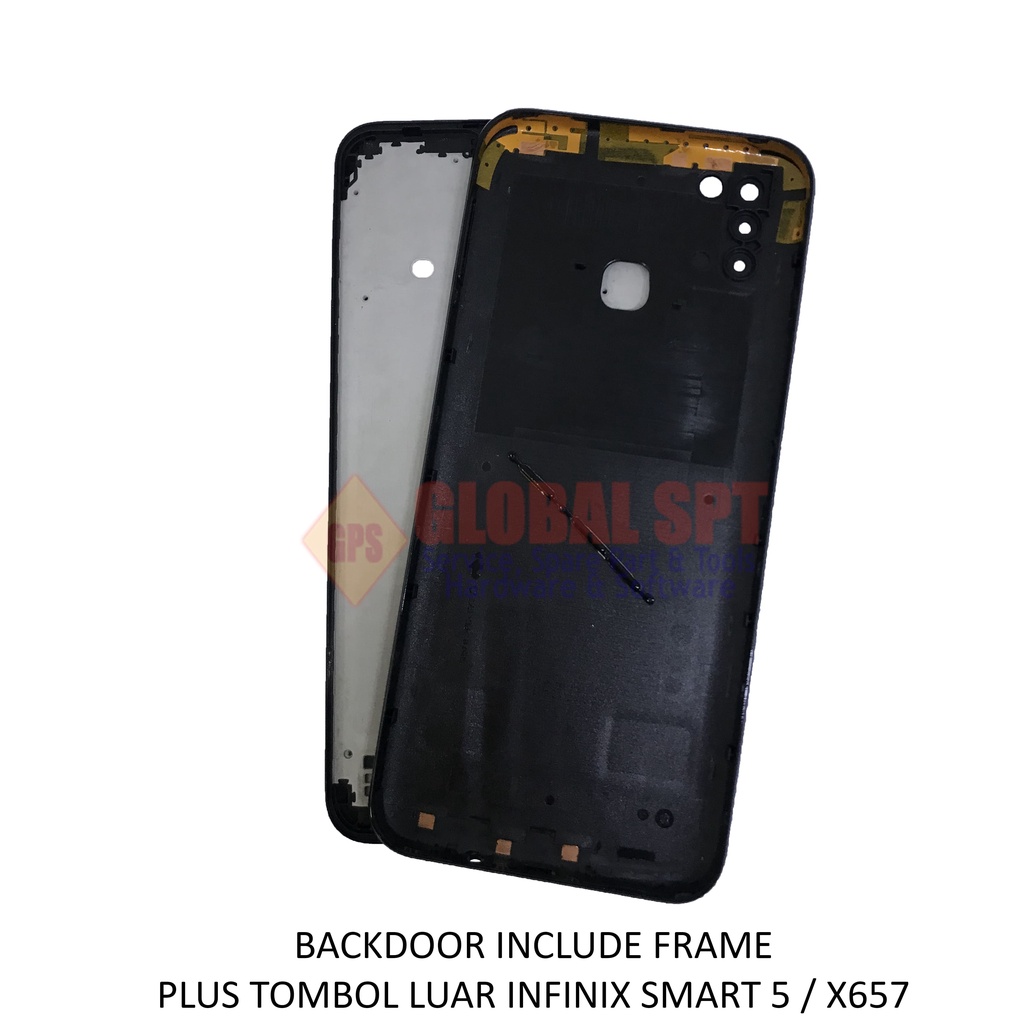 BACKDOOR INFINIX SMART 5 INCLUDE FRAME / BACK COVER X657 / TUTUP BELAKANG