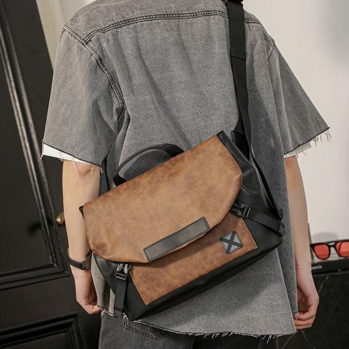 Tas Selempang Kulit Pria Tas Kulit Pria Tas Kerja Pria Spear Sling Bag