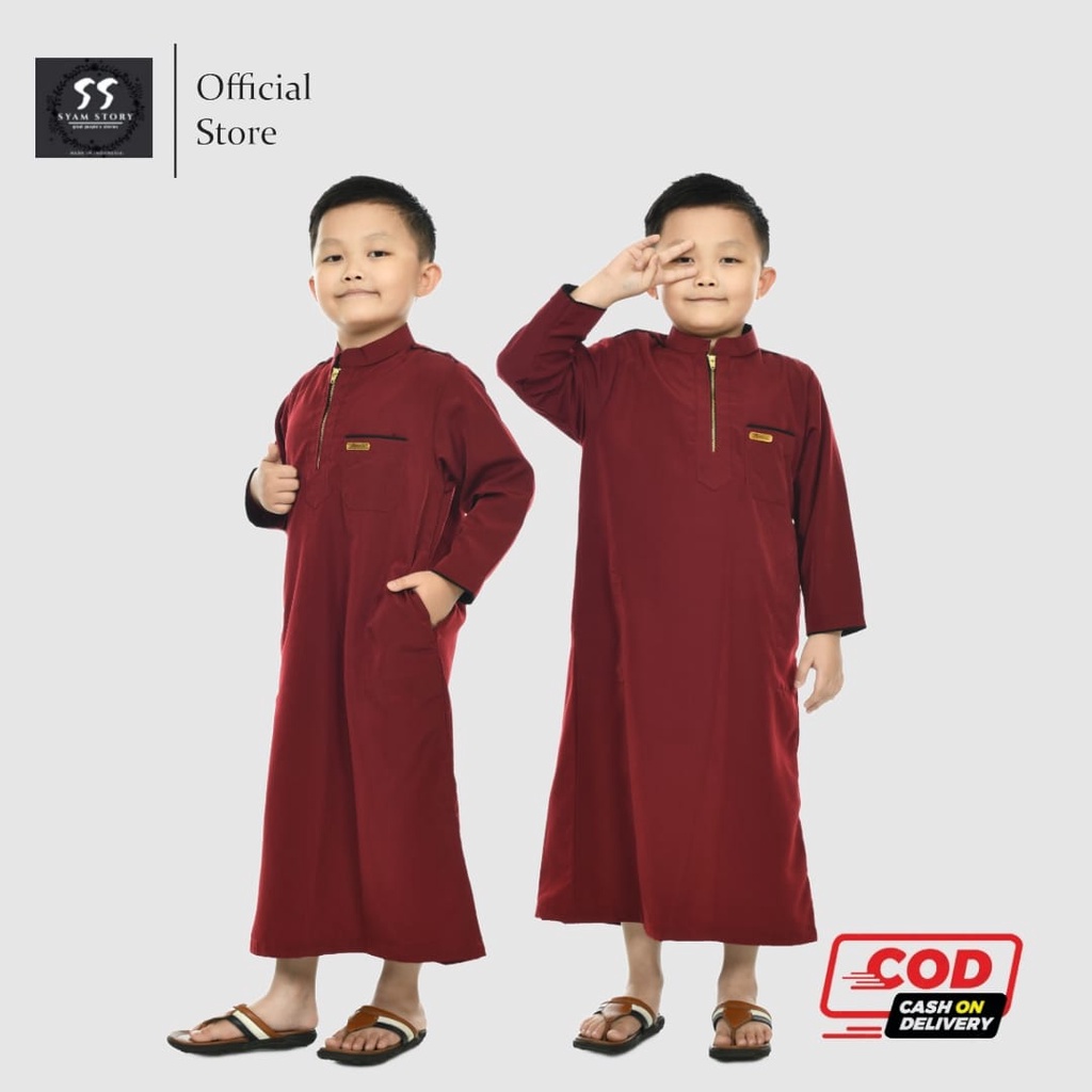 JUBAH ANAK LAKI-LAKI GAMIS ANAK DAN REMAJA 2-13 TAHUN BAHAN ADEM BERKUALITAS