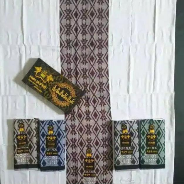 SARUNG SAMARINDA HMM POLOS PUTIH