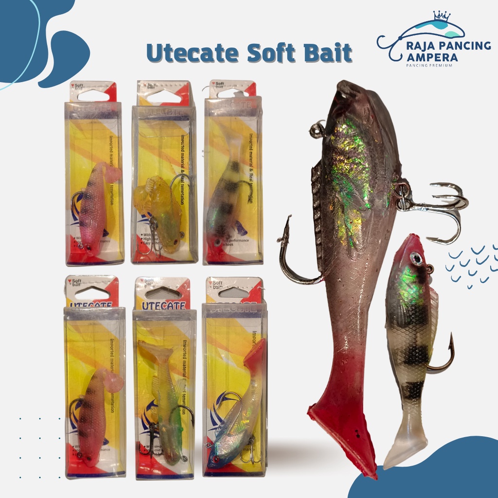Umpan Soft Bait Lure Utecate Bentuk Ikan