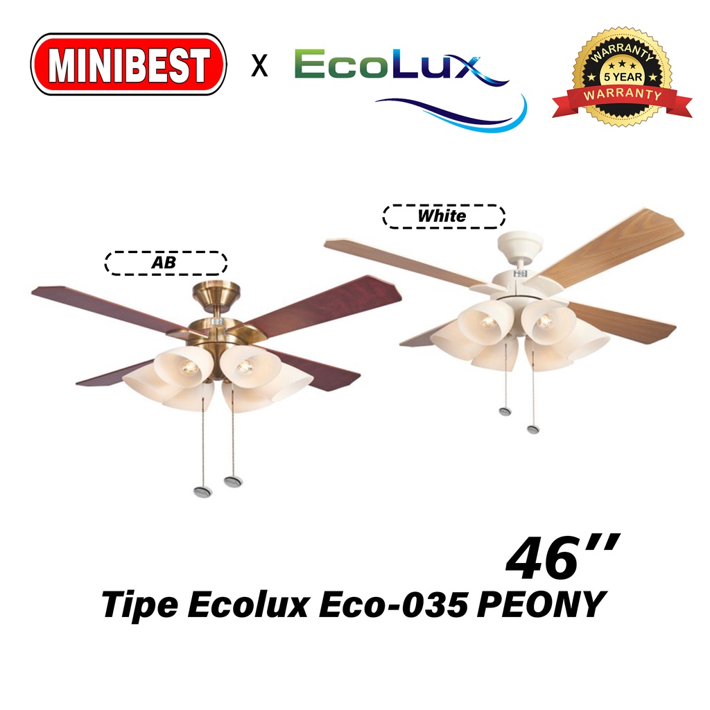 MB Kipas Angin Lampu gantung Ecolux Eco-035 PEONY