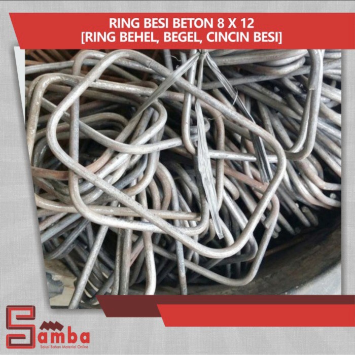 Ready oke] Ring Cincin Besi Beton 8 x 12 / Ring Behel 8x12 dari besi 6