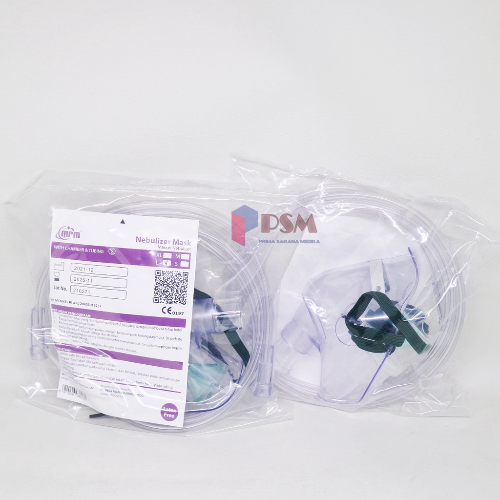 Onehealth Gea Nebulizer Mask / Masker Tempat Obat Uap Dewasa Anak Bayi