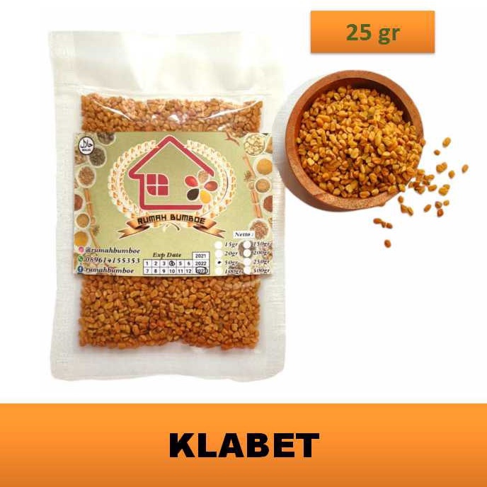 

(50 gr) BIJI KLABET Atau Fenugreek Rampah Tradisional